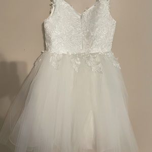 Ivory flower girl dress